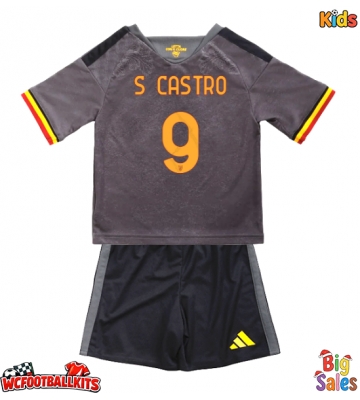 AS Roma Santiago Castro #9 Replica Third Stadium Kit for Kids 2026-27 Short Sleeve (+ pants)